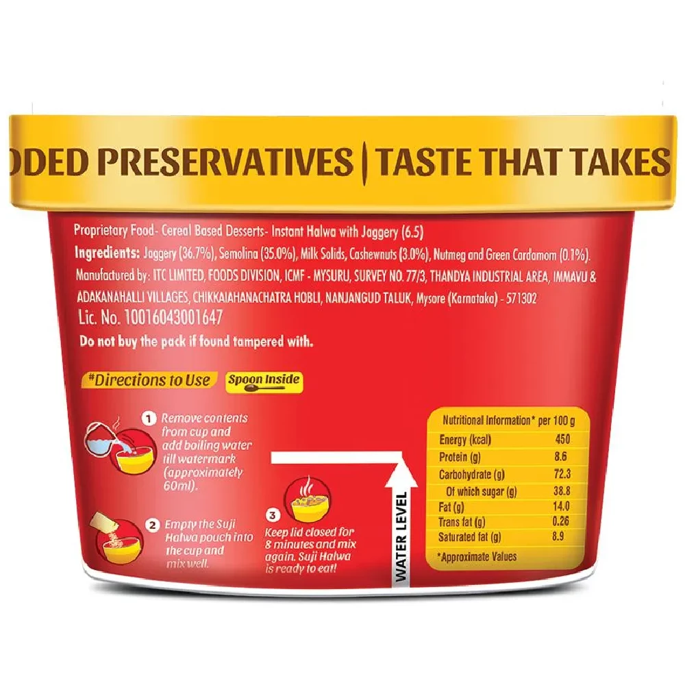 Aashirvaad Instant Suji Halwa With Jaggery - Ready In Minutes, 70g-10.webp